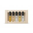 Eleven Obscura Discovery Box featuring five 5ml Extrait de Parfum fragrances with woody, musky, oriental, and chypre accords