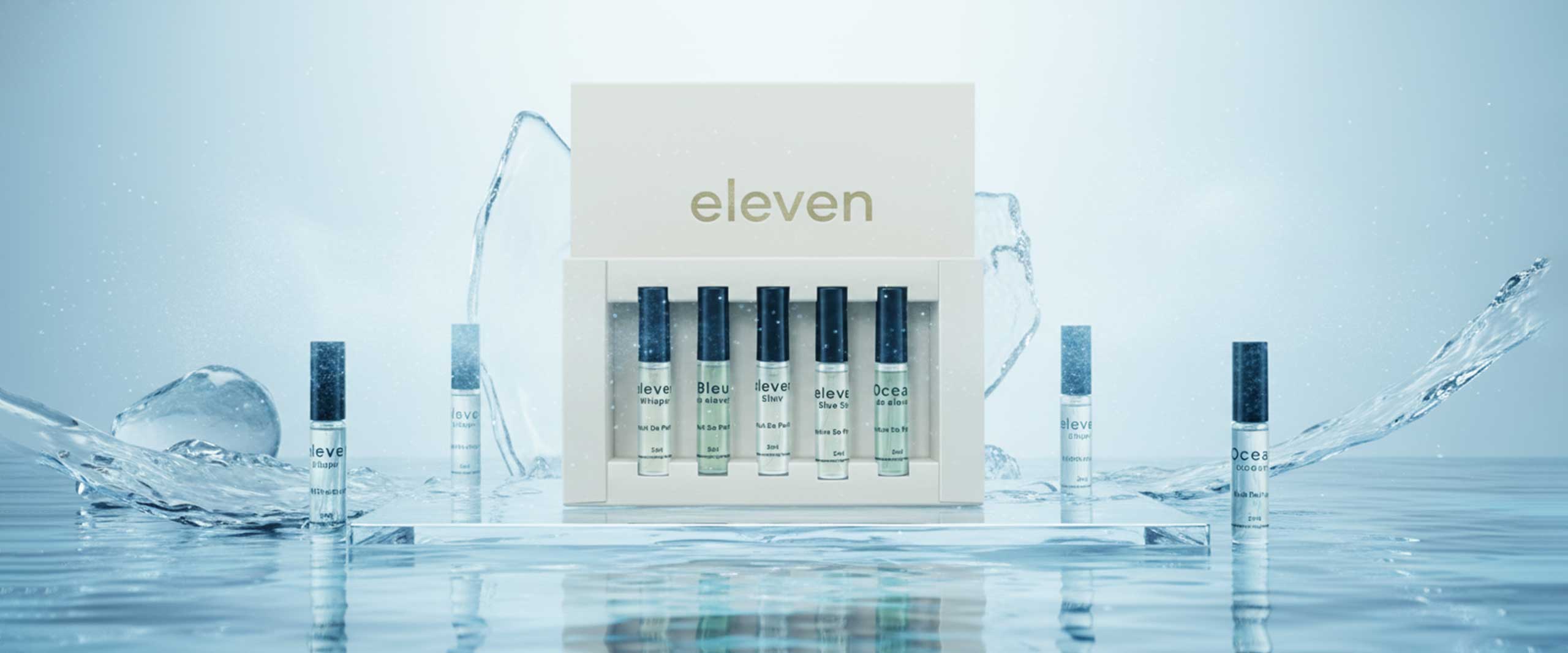 Elegant Eleven Fragrance discovery box and luxury perfume samples