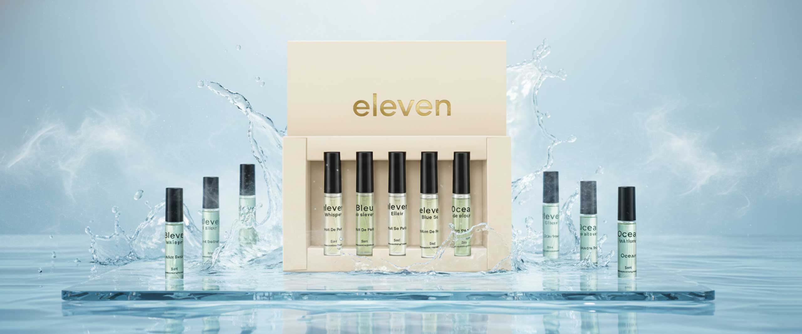 Elegant Eleven Fragrance discovery box and luxury perfume samples