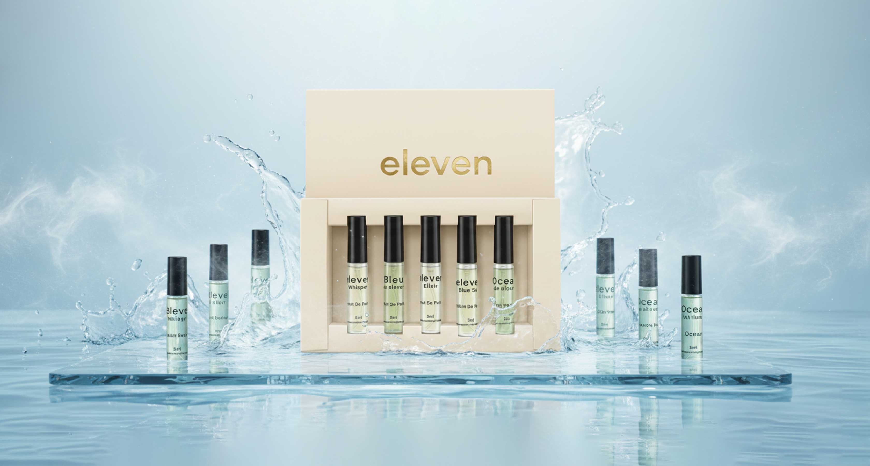 Elegant Eleven Fragrance discovery box and luxury perfume samples